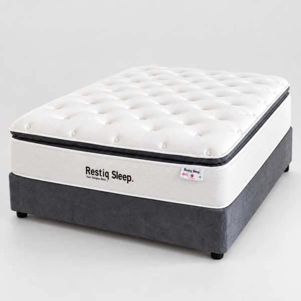 Restiq CloudEase pillow-top mattress and bed set