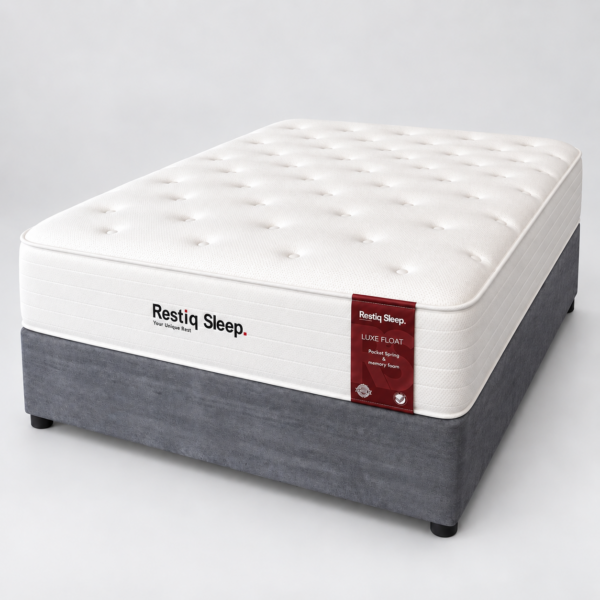 Restiq LuxeFloat pocket spring and memory foam bed set